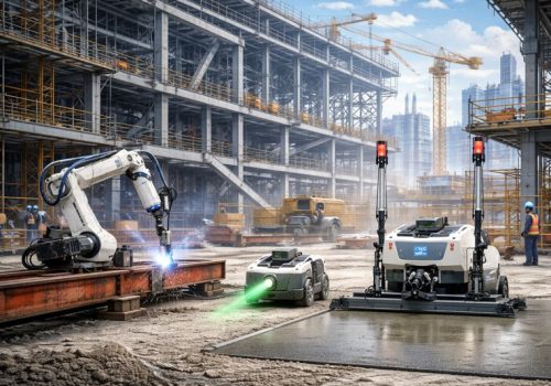 Smart construction robots deployed at a live museum project in Shenzhen