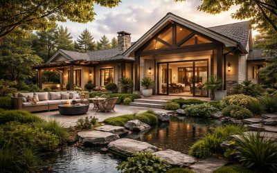 Modern home exterior showcasing 2026 home design trends: Quiet Luxury, Biophilic design, and New Neutrality