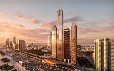 AHS Tower, 69-storey commercial tower on Sheikh Zayed Road in Dubai, fully sold during development.