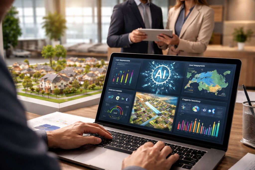 AI-powered CRM dashboard (illustrative)