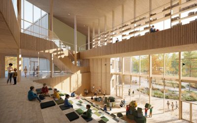 Learning paths at Hånes School designed by Henning Larsen.