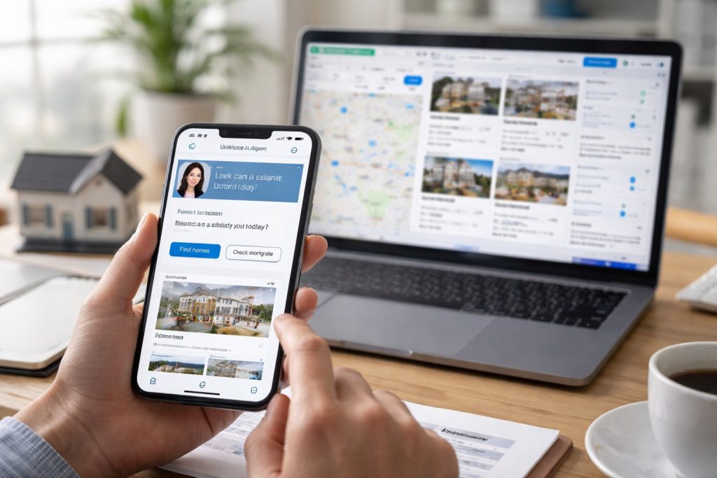 Interacting with home listings digitally