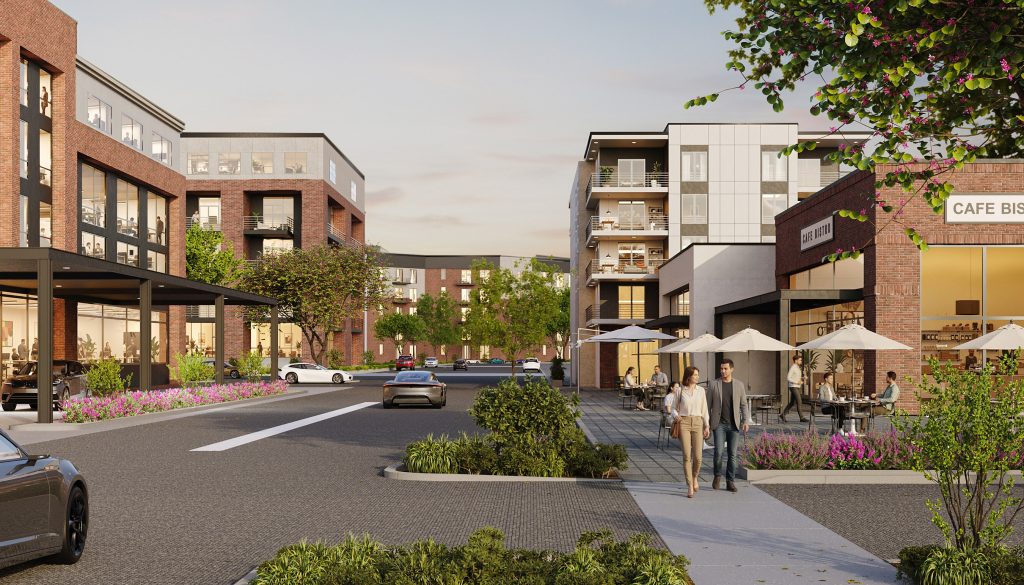 Conceptual rendering of the planned RiverGate redevelopment by Merus