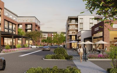 Conceptual rendering of the planned RiverGate redevelopment by Merus