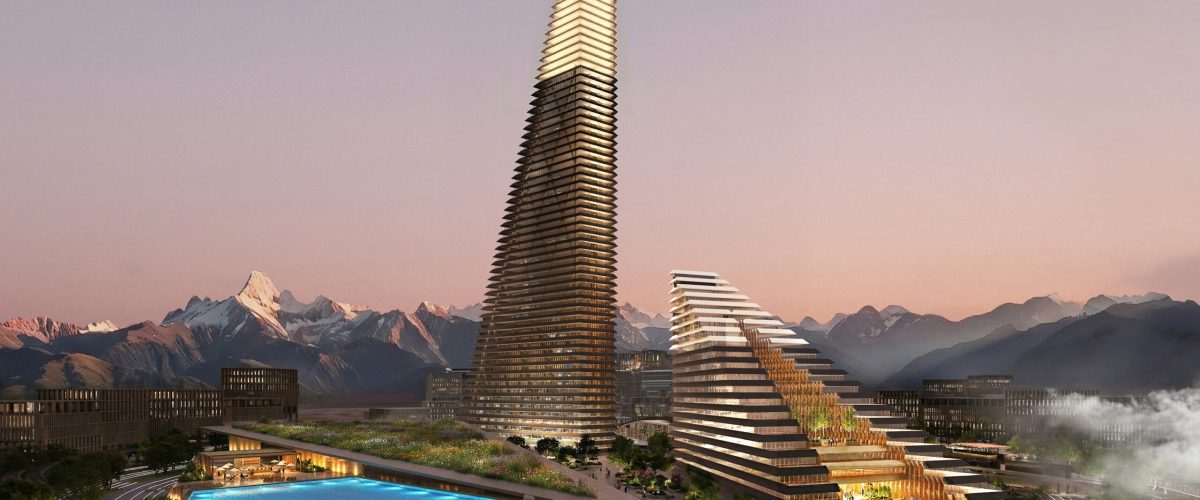 Mountain-Inspired Iconic Complex for Kazakhstan’s Alatau City